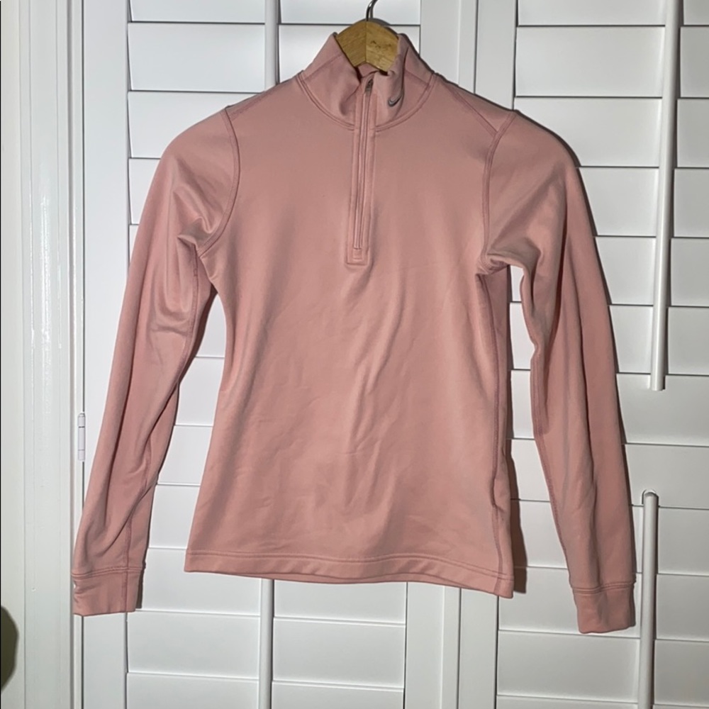 Nike Fit-Dri Baby Pink Quarter Zip